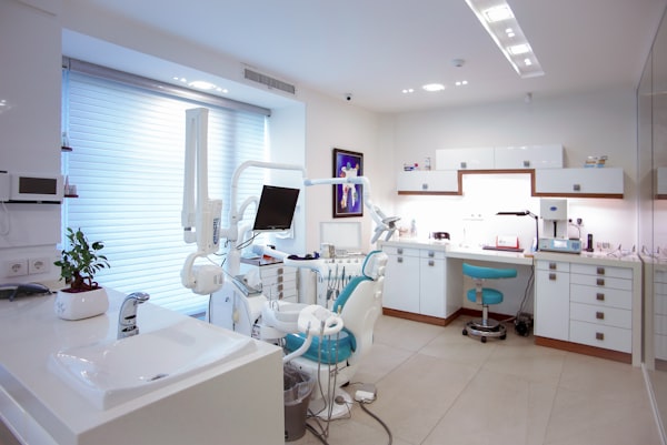 Patient at dentist